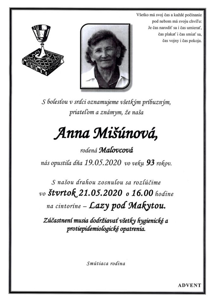 Anna Mišúnová parte