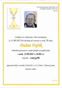 Dušan Fojtík parte
