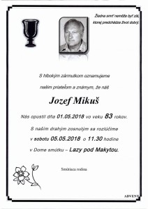 Jozef Mikuš parte