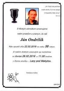 Ján Ondrišík parte