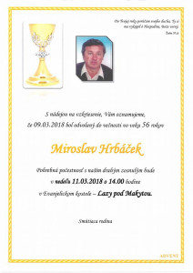 Miroslav Hrbáček parte