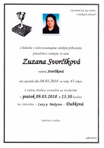 Parte Svorčíková Zuzana
