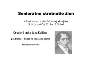 Seniorátne stretnutie žien 2018