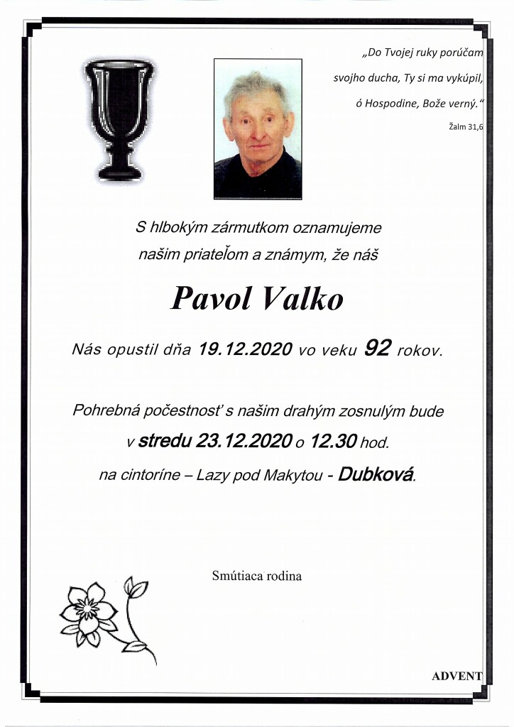 Valko Pavol parte web