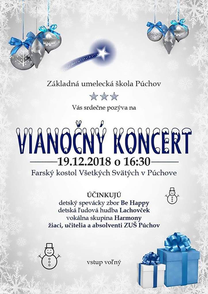 koncert Púchov vianočný – web