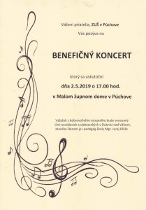zuš púchov benefičný koncert